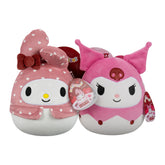 My Melody & Kuromi PAIR (SET of 2)  -  8" V-Day Squishmallow Plush